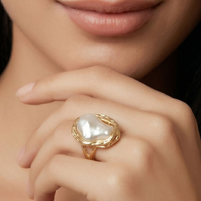 Seafoam Pearl Ring