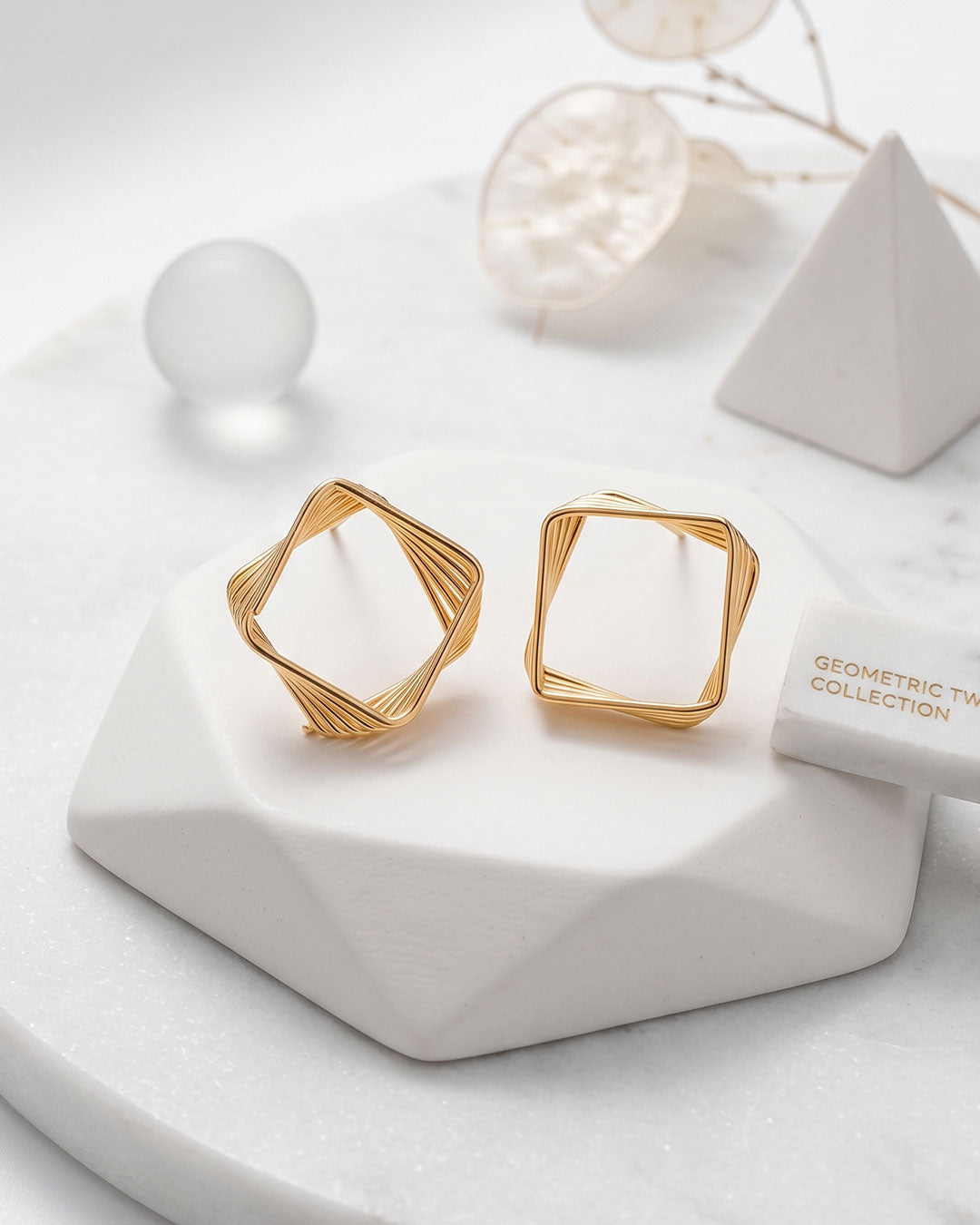 Spiral Frame Earrings