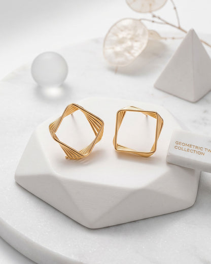 Spiral Frame Earrings