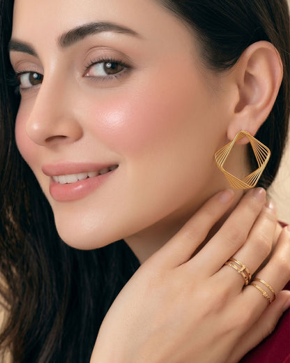 Spiral Frame Earrings