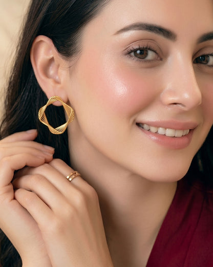 Spiral Frame Earrings