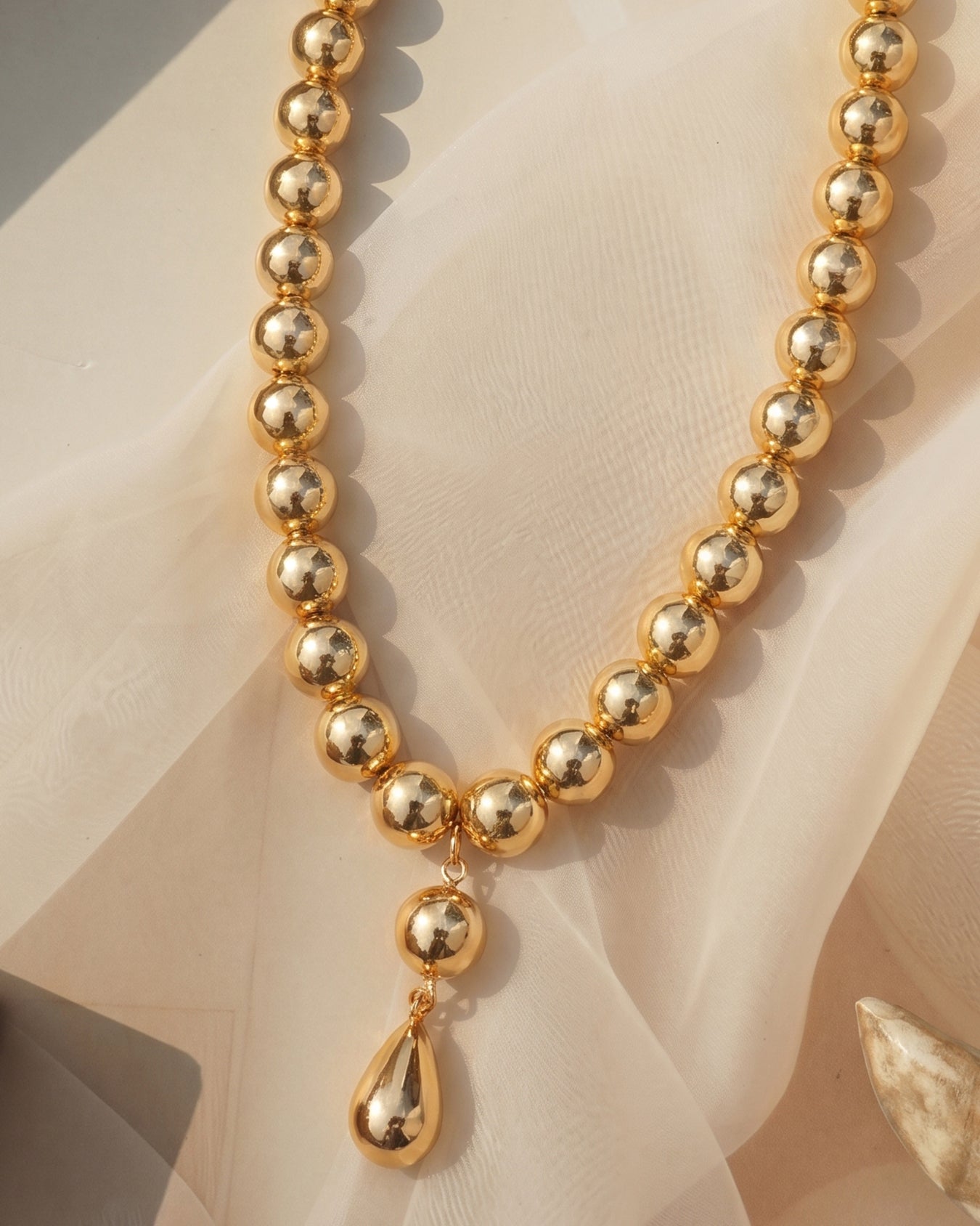 Sunlit Teardrop Necklace