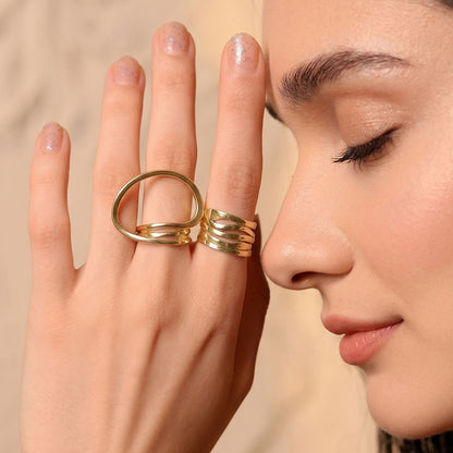 Twisted Elegance Ring